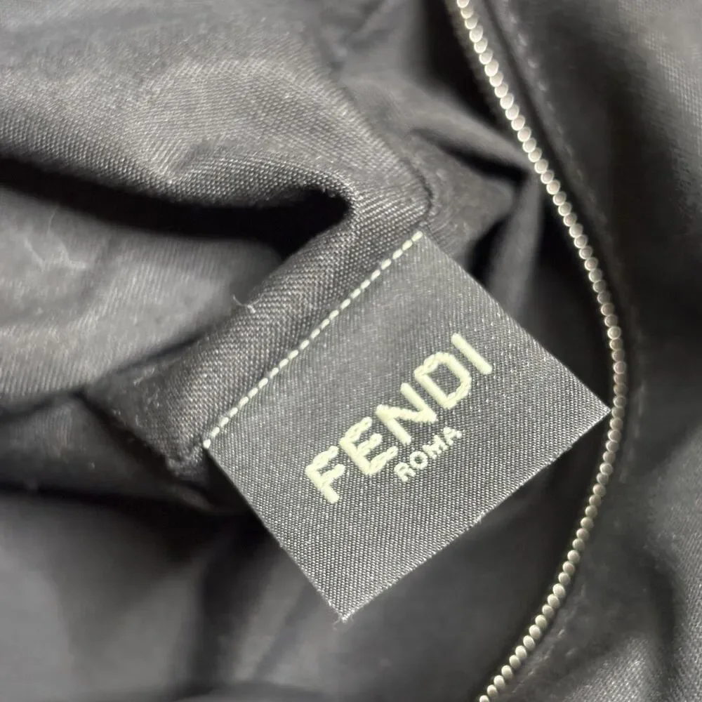 Fendi Nylon Zucca Drawstring Backpack